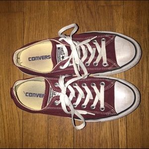 Dark Red Converse Chuck Taylor